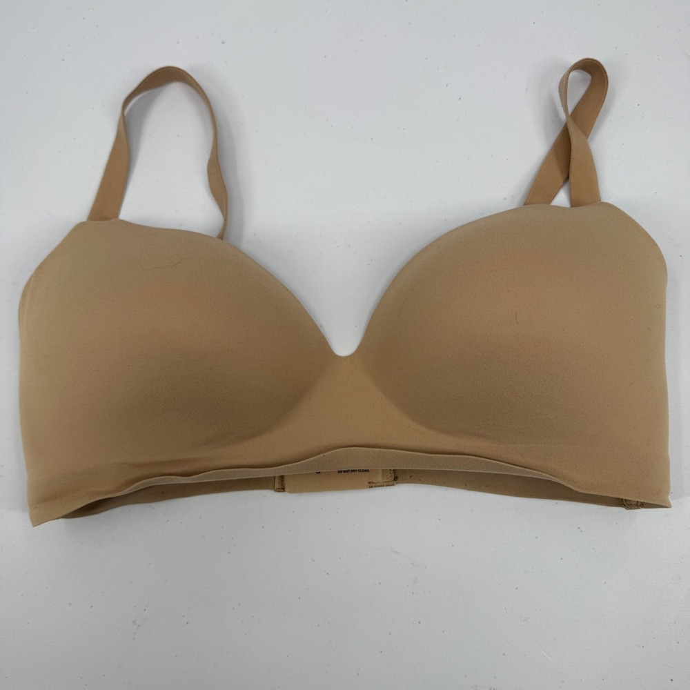 Soma Enbliss Wireless Bra Womens 36D Tan Nude‎ Seamless Adjustable Straps